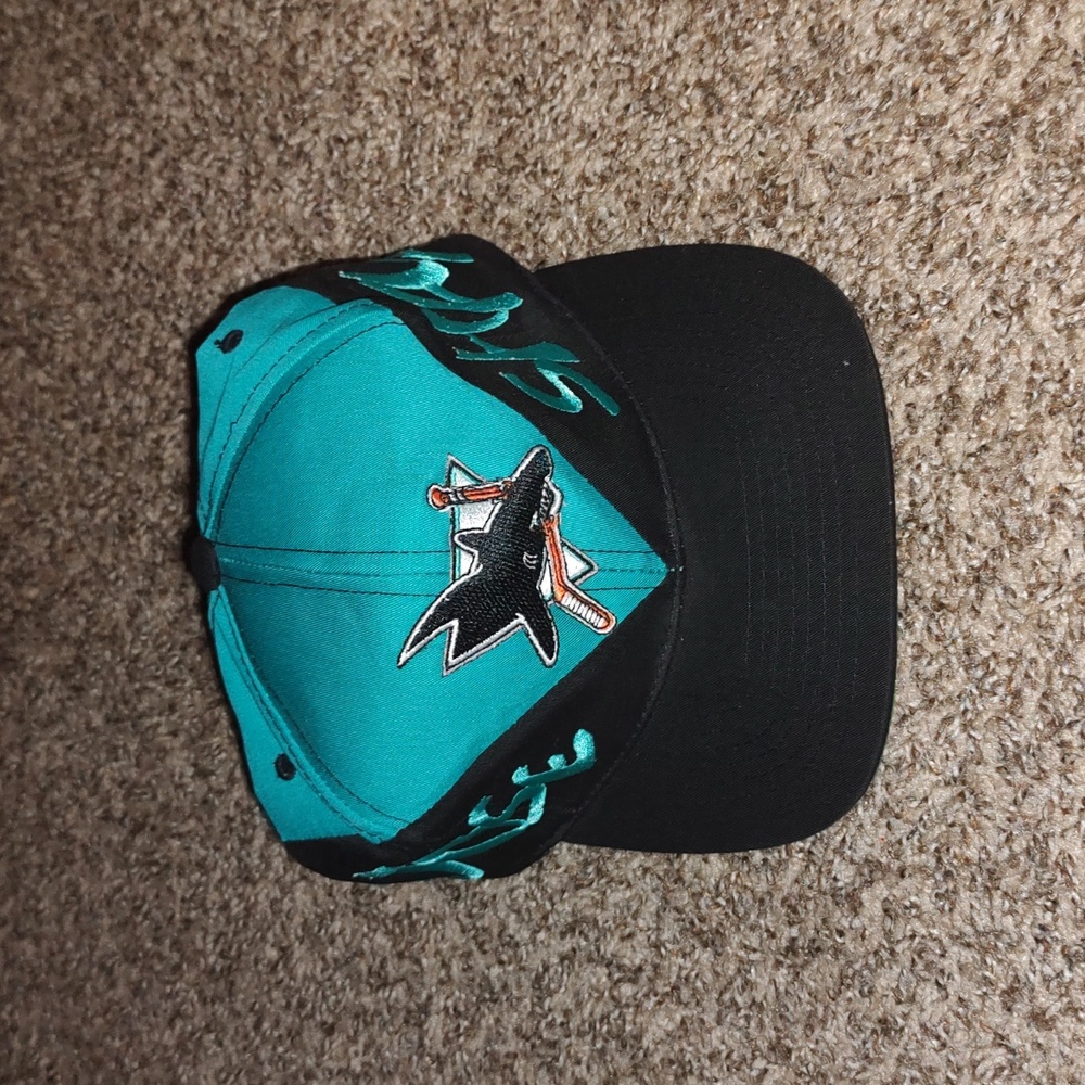 Vintage Dada NHL San Jose Sharks Embroidered Snapback Hat OS